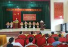 Hội nghị công bố và trao quyết định của Ban Thường vụ Huyện ủy Yên Định về công tác cán bộ tại xã Yên Trường.
